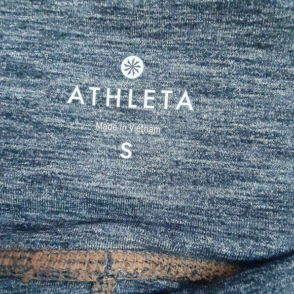 Athleta Full Length Gray Leggings Contrast Stitching - Picture 8 of 9